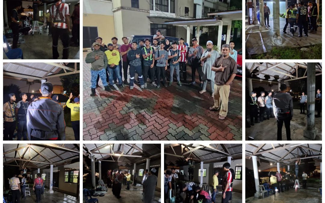 PROGRAM CSR WIRA KESUMA: BANTUAN PENDAWAIAN ELEKTRIK DI PPS BALAI RAYA KG SINARAN BARU, SKUDAI