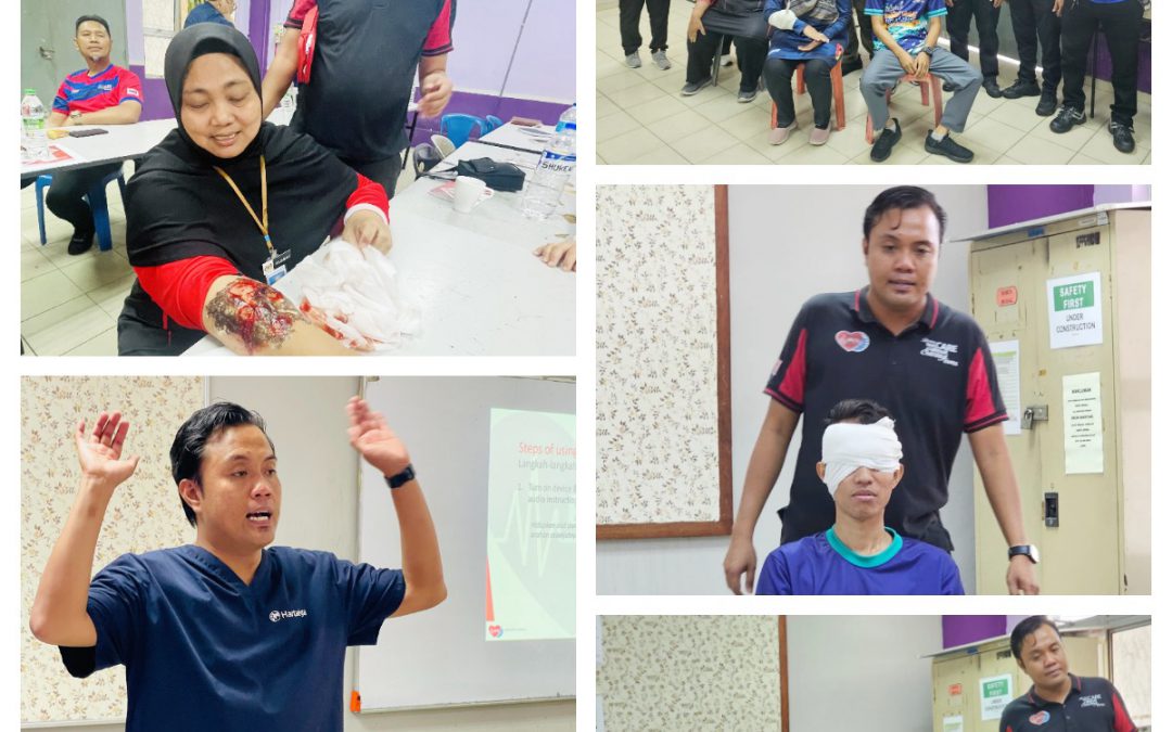KAKITANGAN ADTEC JTM KAMPUS PASIR GUDANG & KAMPUS SENAI DITAULIAH SEBAGAI AHLI PERTOLONGAN CEMAS