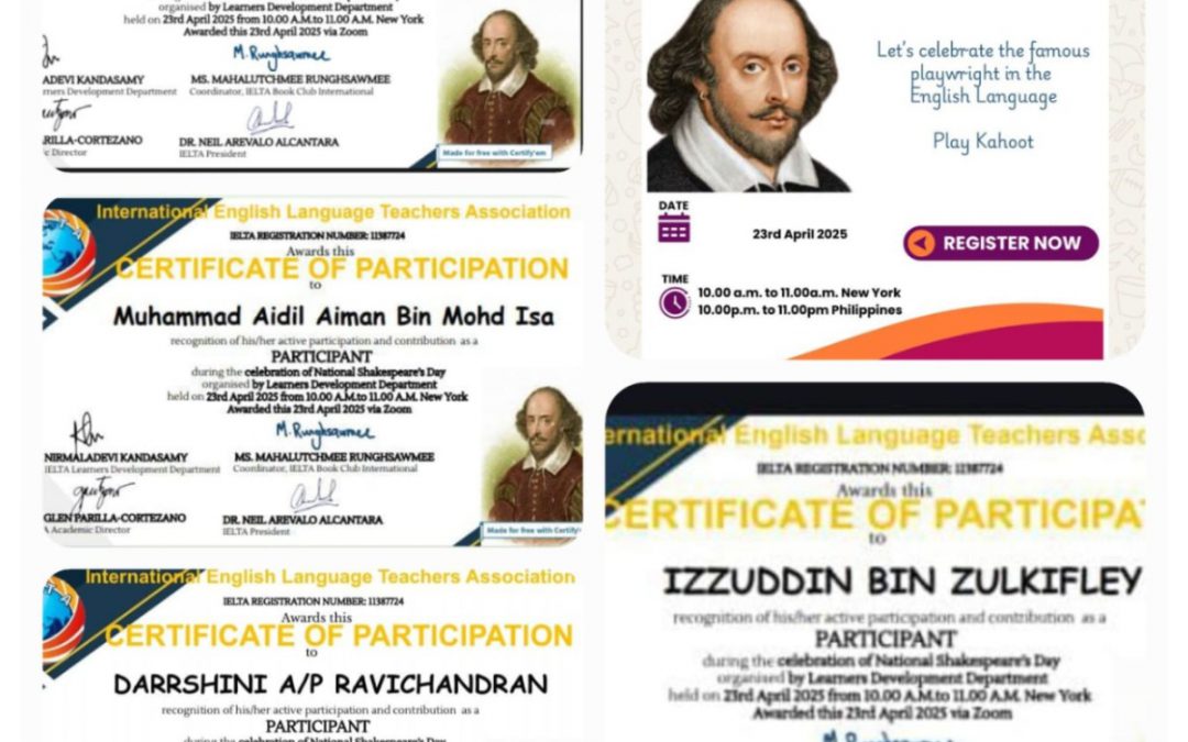 CELEBRATING NATIONAL SHAKESPEARE’S DAY
