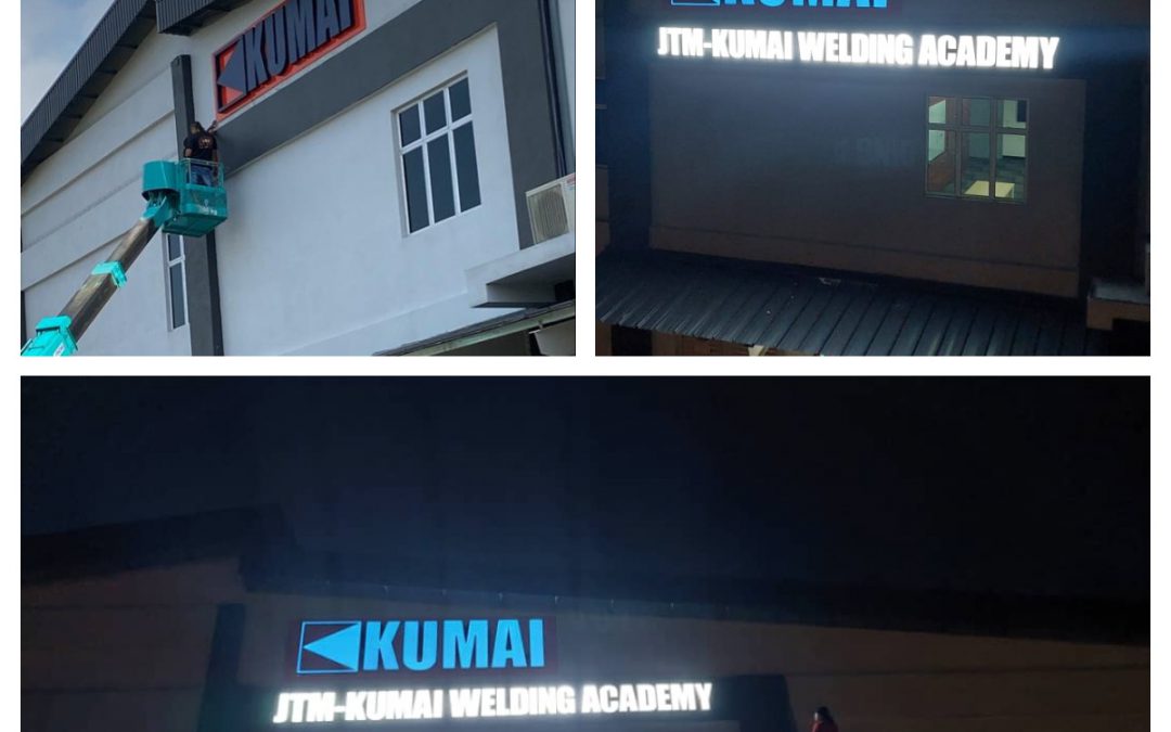 PEMASANGAN PAPAN TANDA RASMI JTM-KUMAI ACADEMY