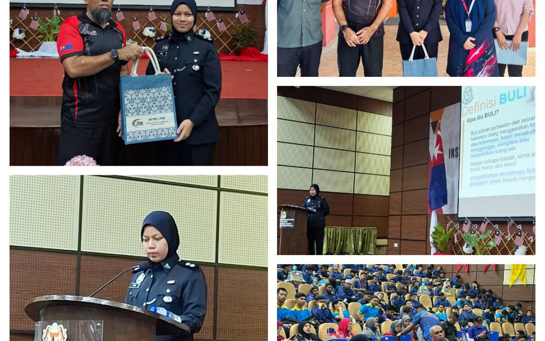 MAJLIS PELUNCURAN KEMPEN KESEDARAN ANTI BULI PERINGKAT ADTEC JTM KAMPUS PG & SENAI