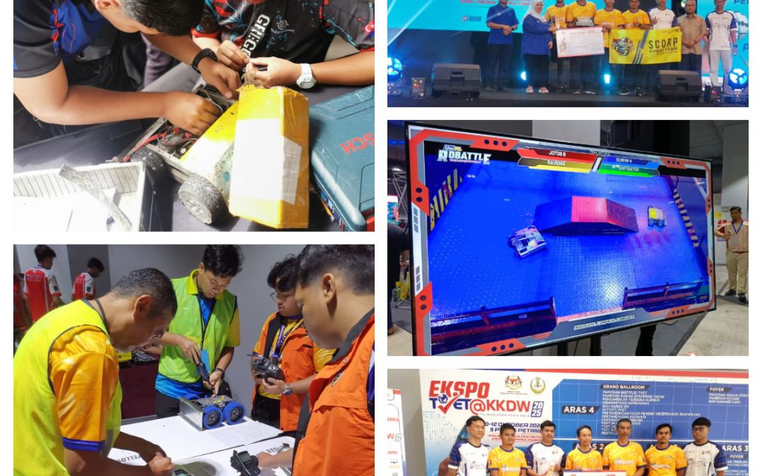 PASUKAN ROBOT ADTEC JTM KAMPUS PG & SENAI CEMERLANG DI UNIKL ROBATTLE COMPETITION 2025