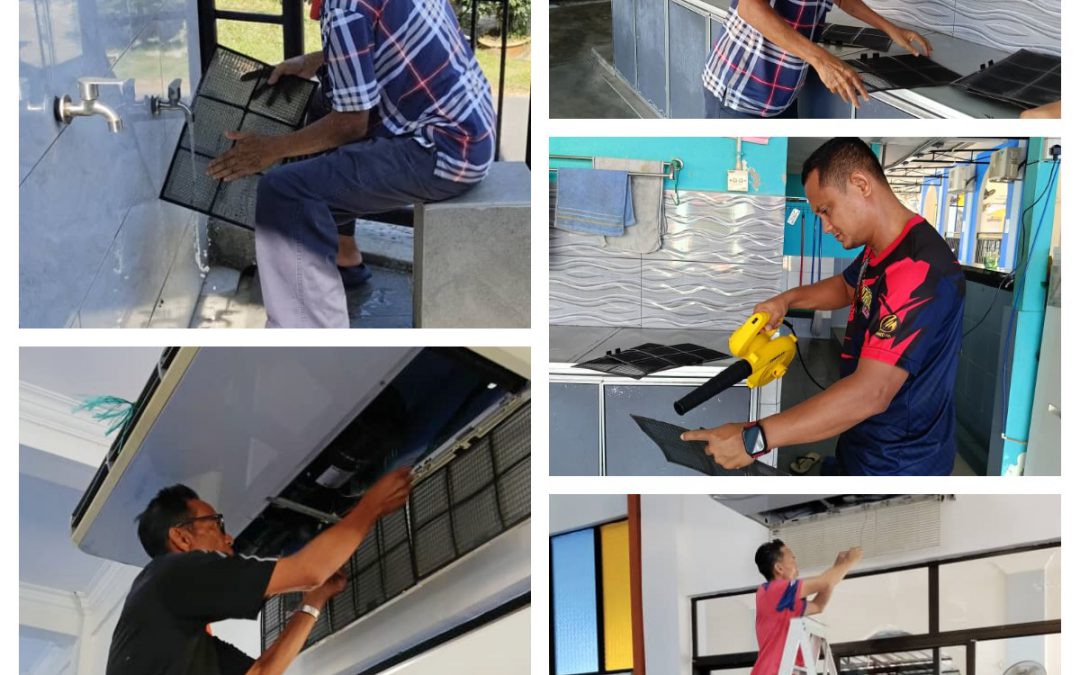 PROGRAM TVET OJT: PENYELENGGARAAN & PEMBERSIHAN PENYAMANAN UDARA DI SURAU KG SRI AMAN