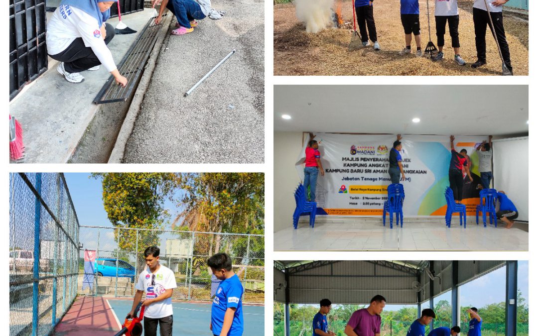 GOTONG-ROYONG SEMPENA MAJLIS PELUNCURAN KAMPUNG ANGKAT MADANI
